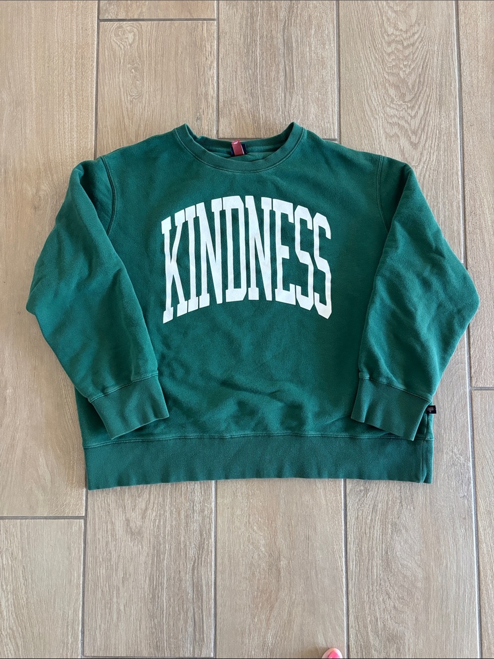 Rowing Blazers * Target Collaboration Green "KINDNESS" Crewneck Sweatshirt